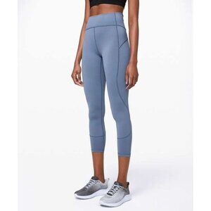 Lululemon blue In Movement Tight leggings size 8